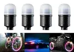 YUERWOVER 4 Pack LED Tire Lights for Car Flash Wheel Light Valve Stem Cap Lamp for Bike Truck Motorcycle Waterproof Tyre Spoke Light Cool Reflector