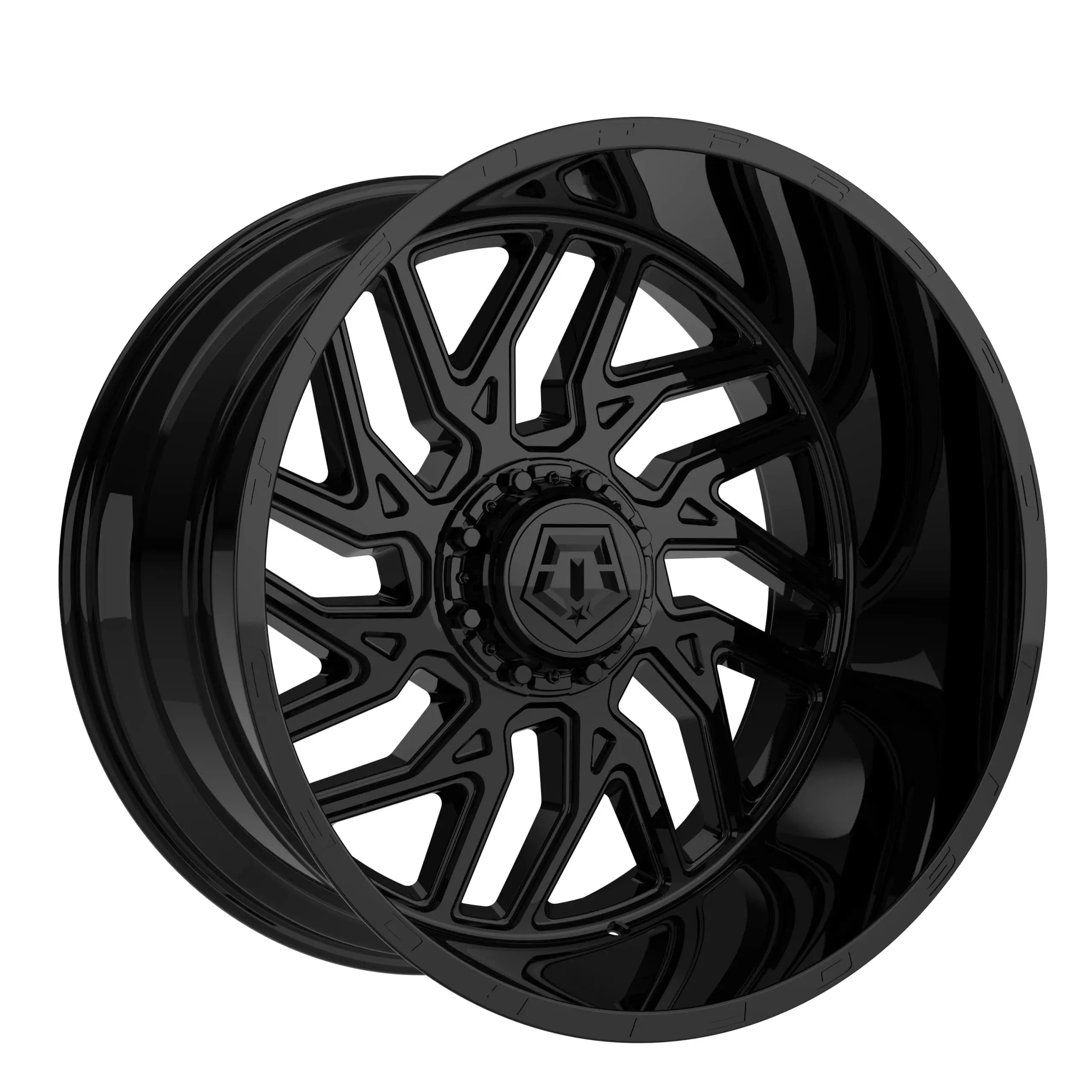 TIS® - 544GB Gloss Black (20&quot; x 10&quot;, -25 Offset, 6x139.7 Bolt Pattern, 108mm Hub)