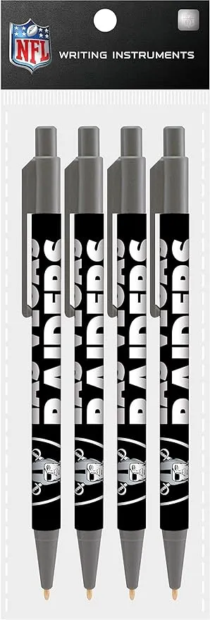 Las Vegas Raiders 4 Pack Cool Color Pens