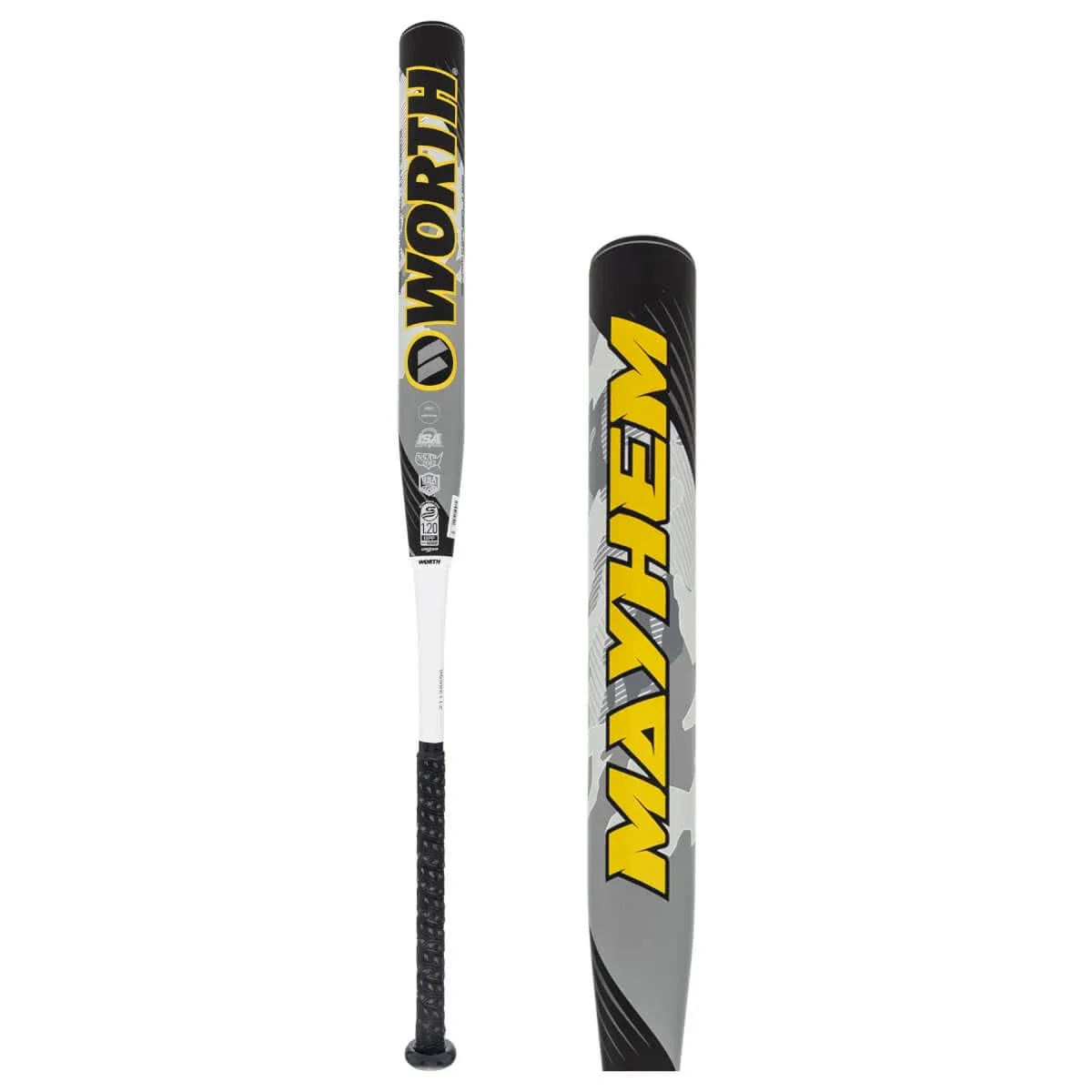 Worth Mayhem 14" Balanced Dual Stamp Slow Pitch Softball Bat: WM14B