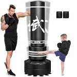 GIKPAL Punching Bag 67"-182lbs Heavy Boxing Bag with Stand for Adult Youth Kids - Freestanding Kickboxing Bag for Home Gym Office