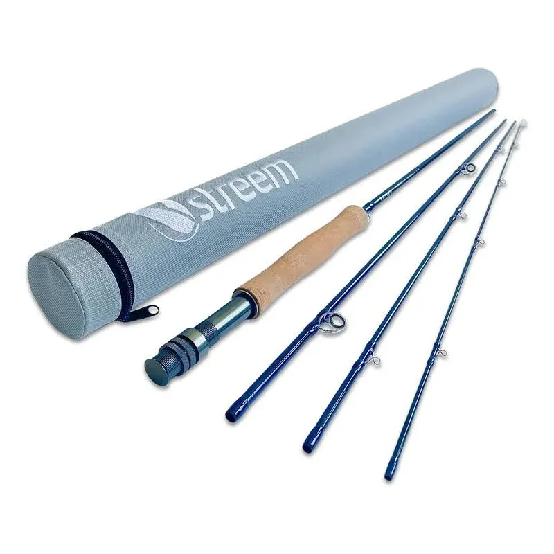 STREEM Outdoors Brook Series Fly Fishing Rod (9ft 5wt) Medium-Fast Action 4 Piece with Protective Case