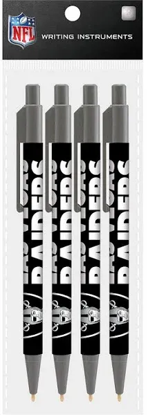 Las Vegas Raiders 4 Pack Cool Color Pens