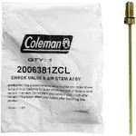 BNIB COLEMAN CHECK VALVE AND AIR STEM ASSEMBLY PART # 200-6381 LANTERNS &amp; STOVES