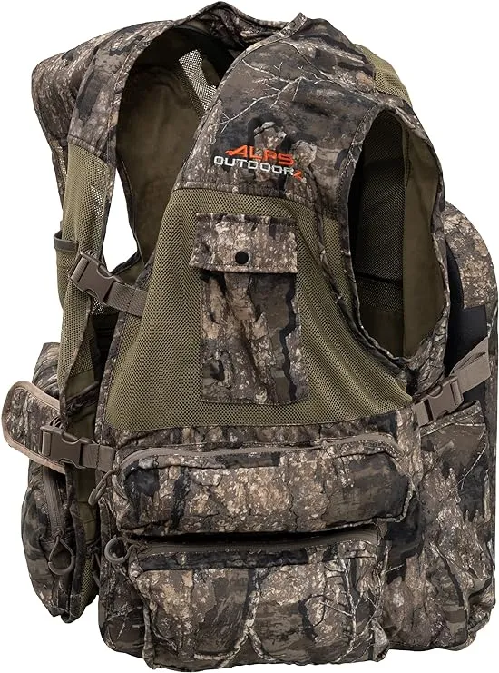 ALPS OutdoorZ Super Elite 4.0 Camo Turkey Vest Featuring Removable Fold Away Seat, Game Bag, and Call and Striker Pockets