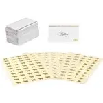 50-Pack Place Cards for Weddings – Elegant Name Cards for Table Setting – Pre...