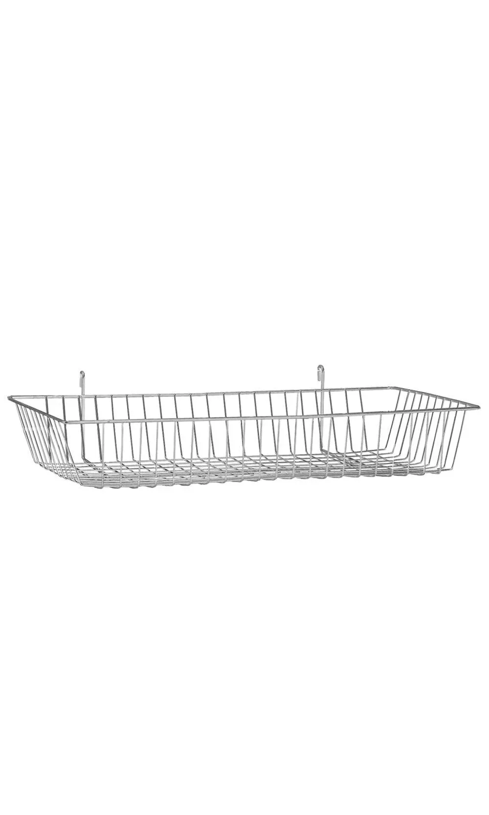 24 x 12 x 4 inch Chrome Mini Wire Grid Basket for Wire Grid