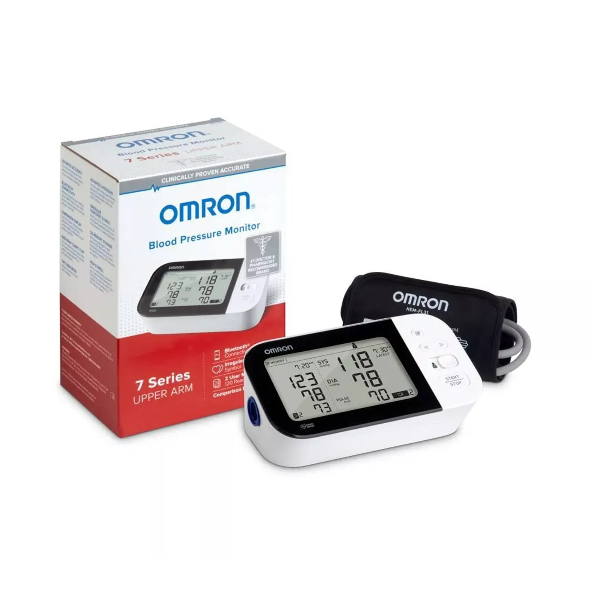 Omron 7 Series Wireless Upper Arm Home Blood Pressure Monitor BP7350