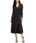 Anne Klein womens Midi Wrap DressDress