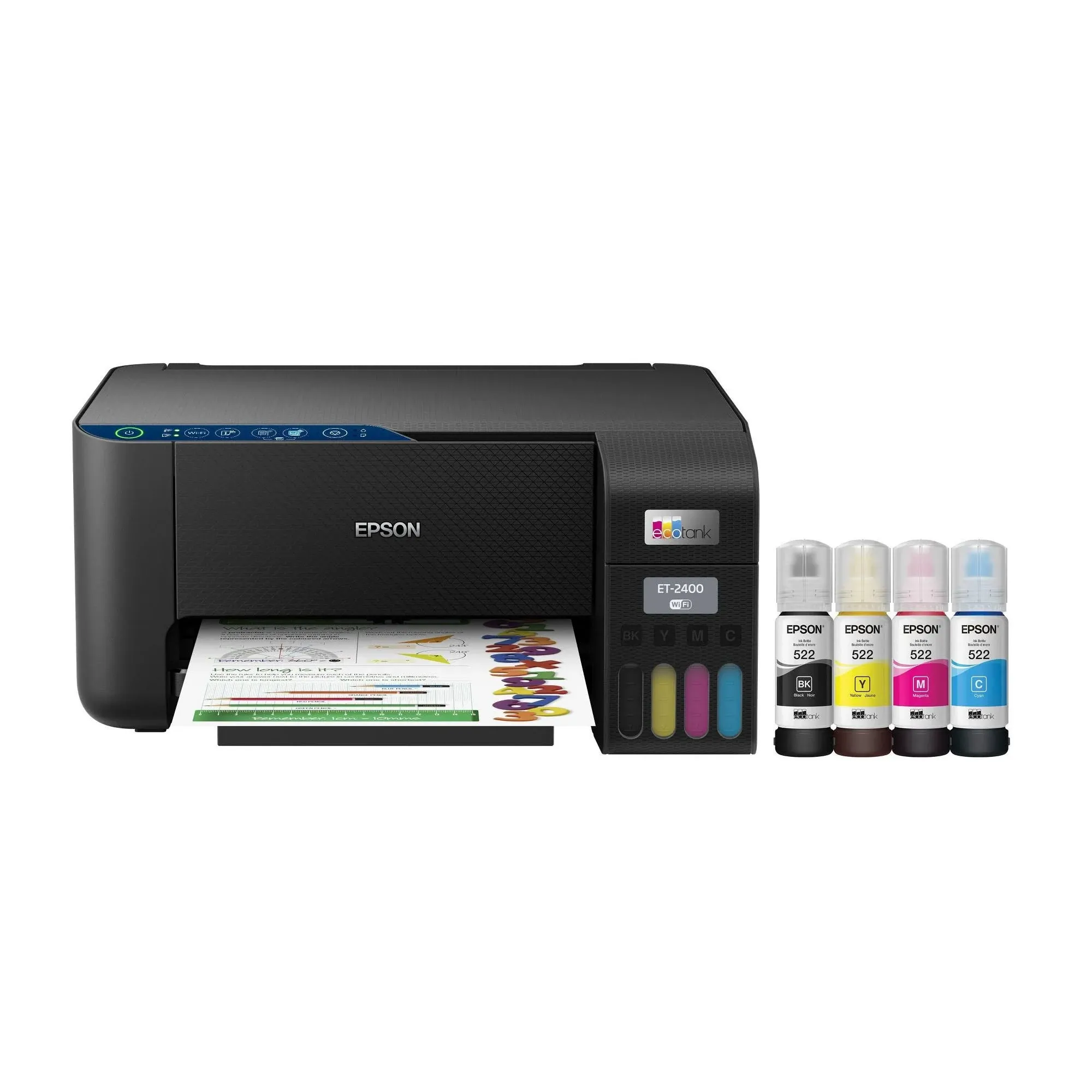 Epson EcoTank ET-2400 Wireless Color All-in-One Cartridge-Free Supertank Printer with Scan and Copy