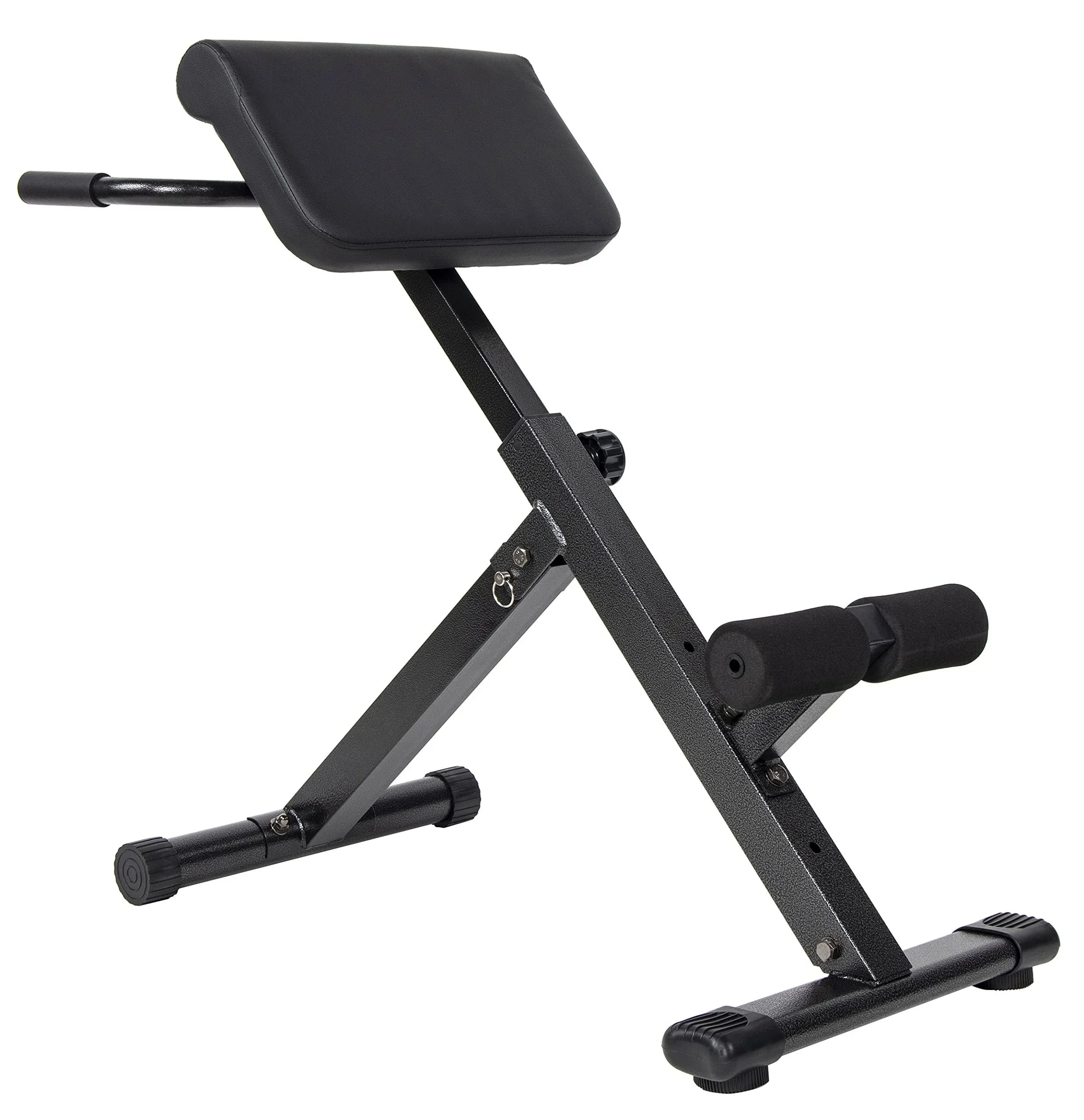 Balancefrom Adjustable Roman Chair AB Back Hyperextension Bench with Handle, 300