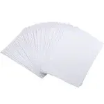 Newbested 100pcs White Watercolor Paper, 100% Rag Cotton Watercolor Paper Cold Press Cut Bulk Pack for Watercolorists Students Beginning Artists(12 x