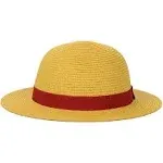 Anycosy Straw Hat Performance Animation Cosplay Accessories Hat Summer Sun Hat Yellow