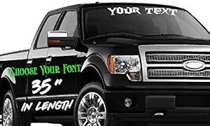 35 Inch Long Custom Car Stickers and Decals - Premium Car Decal Stickers for Windows and Cars, Create Your Unique Car Sticker Designs with Multiple Colors, Fonts & Sizes to Personalize Your Text