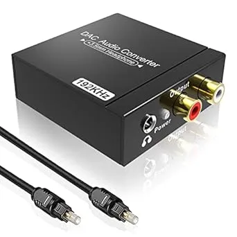 192kHz Digital to Analog Audio Converter,AVMTON DAC Digital SPDIF Optical Toslink ...