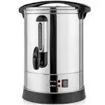 Zulay Premium Stainless Steel 50 Cup Commercial Coffee Urn - Two Way Dispensing Large Coffee Maker and Hot Water Urn for Tea - Automatic Coffee Dispenser for Parties, Large Crowds or Any Occasion