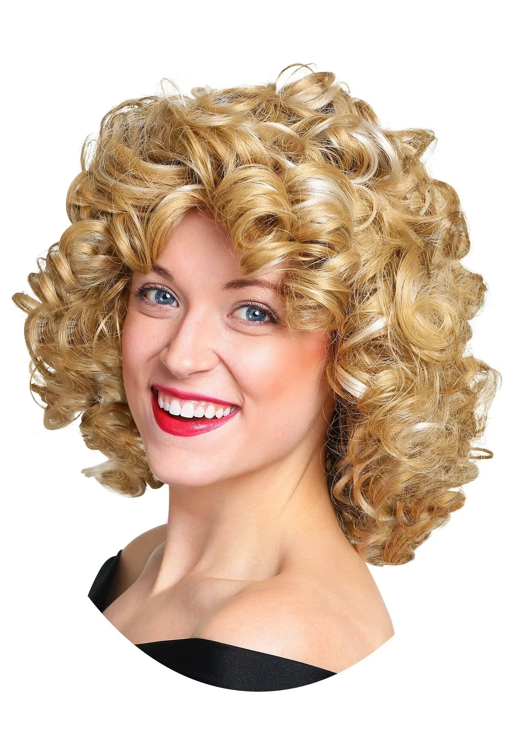 Fun Costumes Women's Bad Sandy Wig Adult Sandy Wig from Grease Standard Yellow