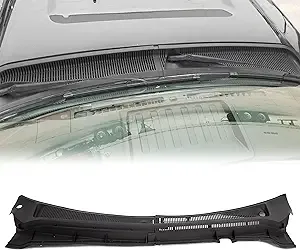 Ecotric Windshield Wiper Cowl Vent Grille Cover Panels Kit Compatible with 2011-2016 F250 F350 F450 F550 Black Both Driver and at MechanicSurplus.com