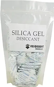 5 Gram X 50 PK Silica Gel Desiccant Moisture Absorber -Ammo Gun Safe Camera Lens