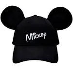 NEW Mickey Mouse Black Youth Baseball Cap Mickey Ears Official Disney Kids O/S