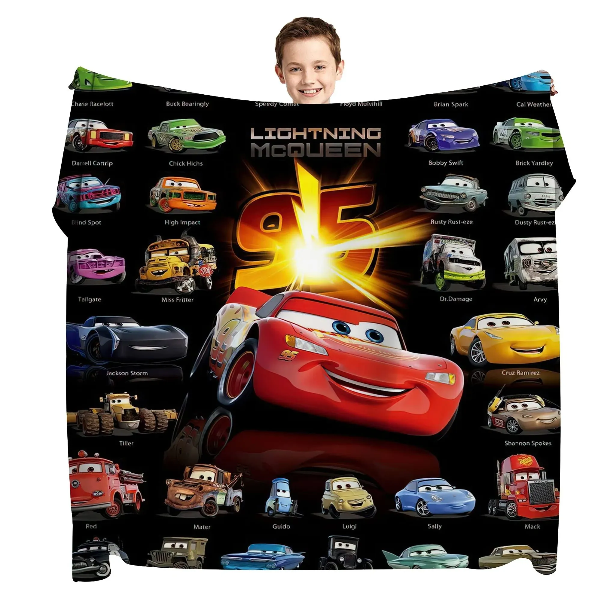 Cartoon Blanket 50"x40" Super Soft Flannel Throw Blanket Cute Lightweight Sleep Blanket Christmas Decor Gifts Blanket for Boys Girls Couch Sofa Living Room