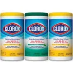 Clorox Disinfecting Wipes Value Pack, Cleaning Wipes, 75 Count Each, Pack of 3 (Package May Vary)
