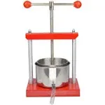 0.53 Gal Fruit Wine Press 100% Natural Juice Making Stainless Steel Apple Cider