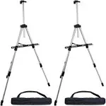 2 PK Pismo 66" Silver Aluminum Tripod Artist Field Display Easel