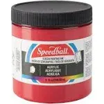 Speedball Acrylic Screen Printing Ink, 8 fl. oz, Dark Red 8 Fl Oz 