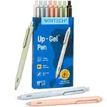 Writech Gel Pens Fine Point: 0.5mm No Smear & Smudge Black Ink Pen Click for Journaling Sketching Drawing Notetaking Retractable Extra Finepoint