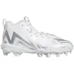 adidas Freak Spark 23 Molded Football Shoe, White/White/Silver Metallic, 12 US Unisex Little Kid