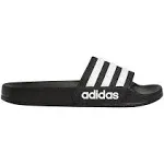 Adidas Kids Adilette Shower Slides Black/White 1