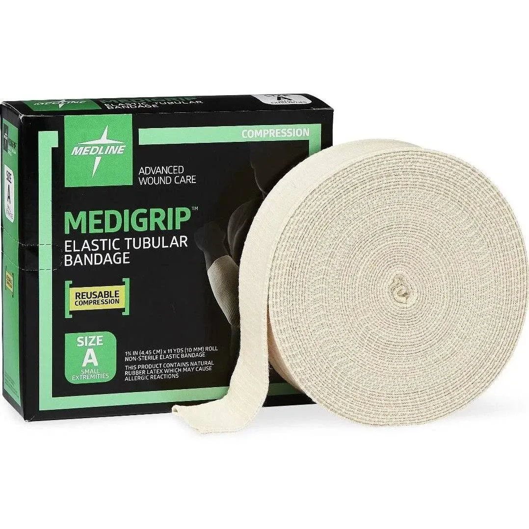 Medigrip Tubular Bandage Elastic Compression, Size F 4&#034; (10M Box), MSC9505 NEW