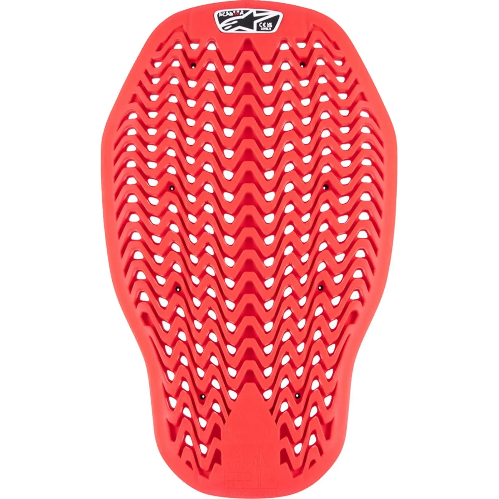 Alpinestars Nucleon Plasma Full Back Insert Black | Red Medium 652662431-M