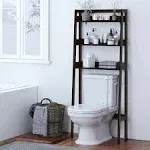 Utex 3-Shelf Bathroom Organizer Over The Toilet Bathroom Spacesaver Gray