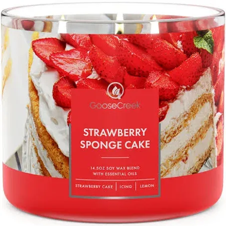 Strawberry Sponge Cake 3-Wick Candle