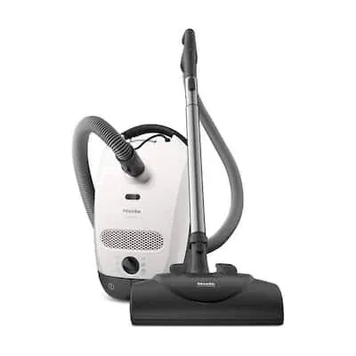 Classic C1 Cat and Dog Bagged Corded MultiSurface in Lotus White, Canister Vacuum