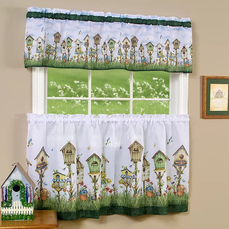 Achim Home Sweet Home Tier and Valance Set