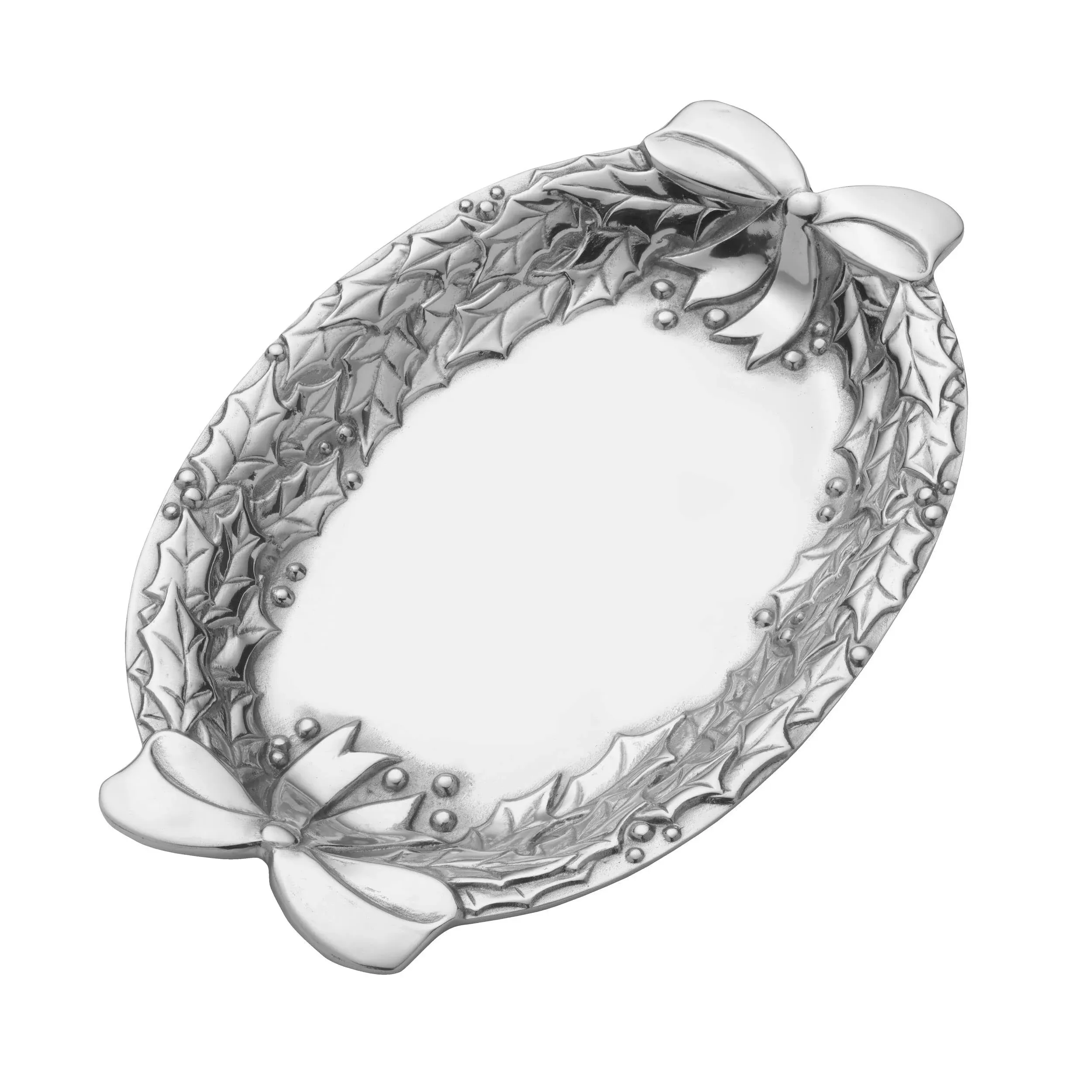 Holly Berries Oval Tray