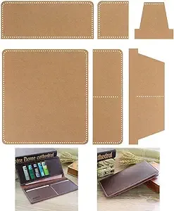 Homassion Acrylic Wallet Stencil 10 * 9cm, Long Wallet Pattern Transparent Acrylic Stencil Leather Making Template Kit, Leather Templates for DIY