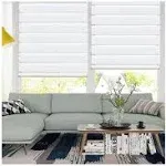 LUCKUP Corded Light Filtering Horizontal Window Shade Zebra Blinds 21.7" x 59"