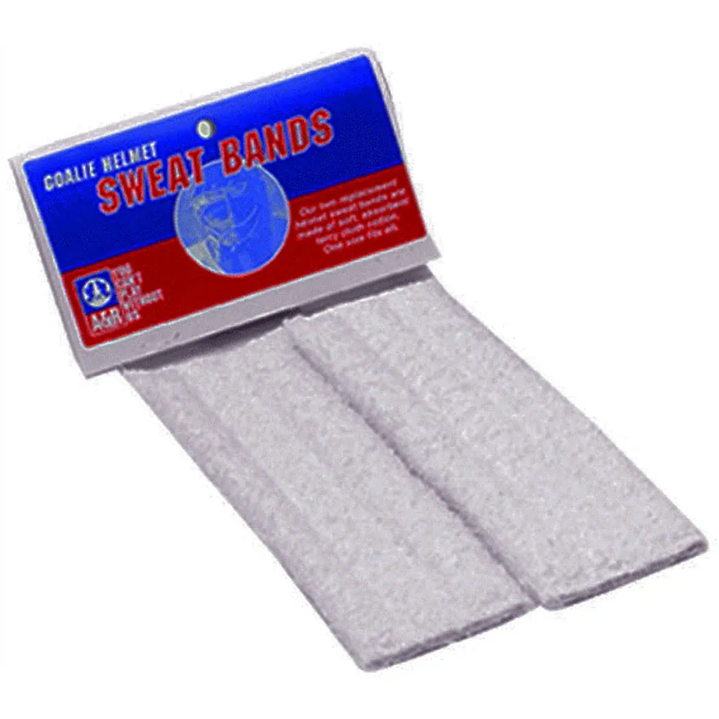 A&R Sports Goalie Sweat Bands White