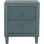 Safavieh Blaise Storage Nightstand, Teal