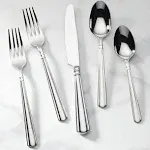 Lenox Amber Hill 65-Piece Flatware Set, 9.65 LB, Metallic