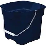 Rubbermaid FG287100ROYBL Roughneck Square Utility Bucket, 15-Quart, Plastic