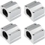 uxcell SCS16UU Linear Ball Bearing Slide Block Units, 16mm Bore Dia(Pack of 4)