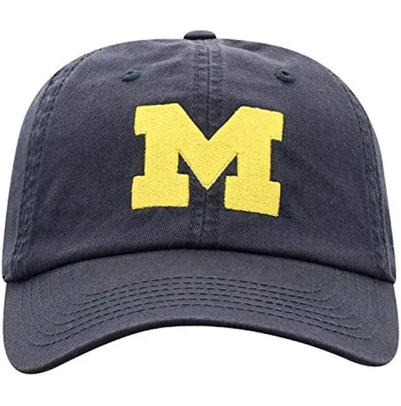 Top of the World Michigan Wolverines Men's Adjustable Relaxed Fit Team Icon Hat, Adjustable