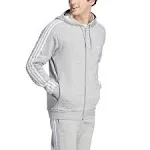 adidas Men's Essentials 3-Stripes Fleece Full Zip Hoodie