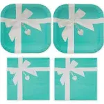 Iconic Turquoise &amp; Sweetheart Locket Tableware for 16 Guests! This Picturesqu...