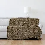 Throw Blanket Softest Warm Elegant Cozy Comfy Decorative Thick Faux Fur for Mode